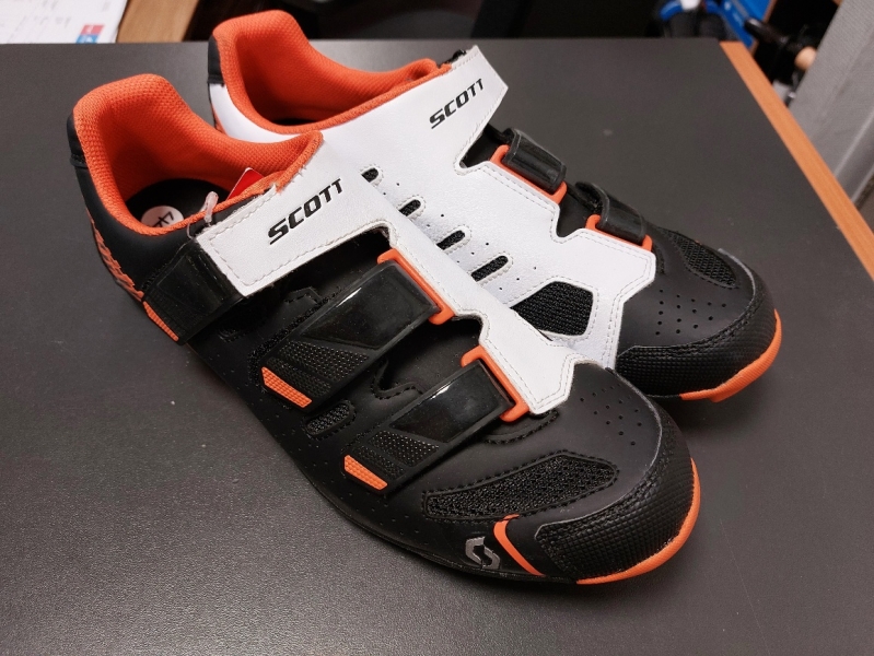 Chaussures VTT Scott MTB Comp RS noir orange blanc